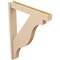 Ekena Millwork 5 1/2-in W x 32-in D x 44-in H Funston Block Rough Cedar Woodgrain TimberThane Outlooker, Primed Tan OUTUR055X32X44FST44RCPR - alternate 3